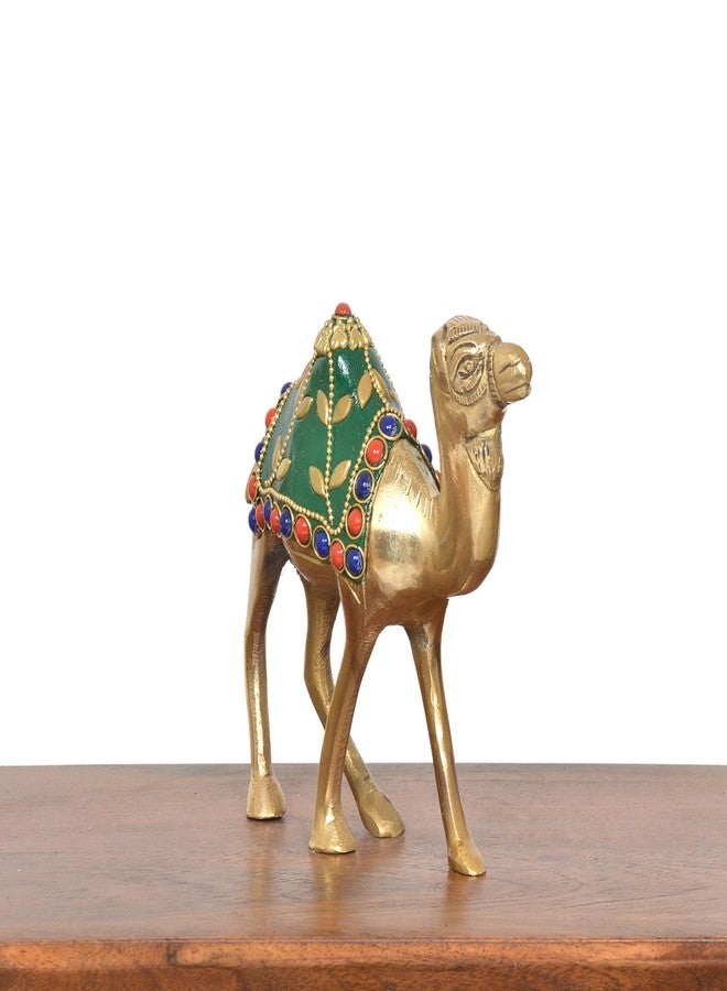 Dattatreya Brass Camel Figurine Showpiece Pair Living Room Decorations for Home Office Decor (Height : 5 inch) - Image 5